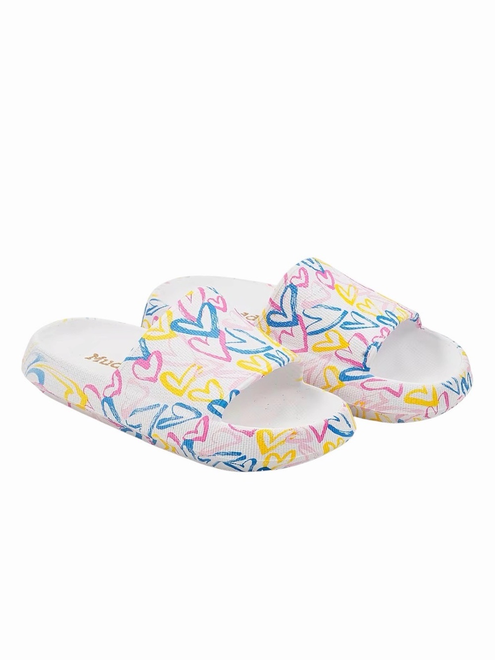 Mudd Women’s Heart Print Slides